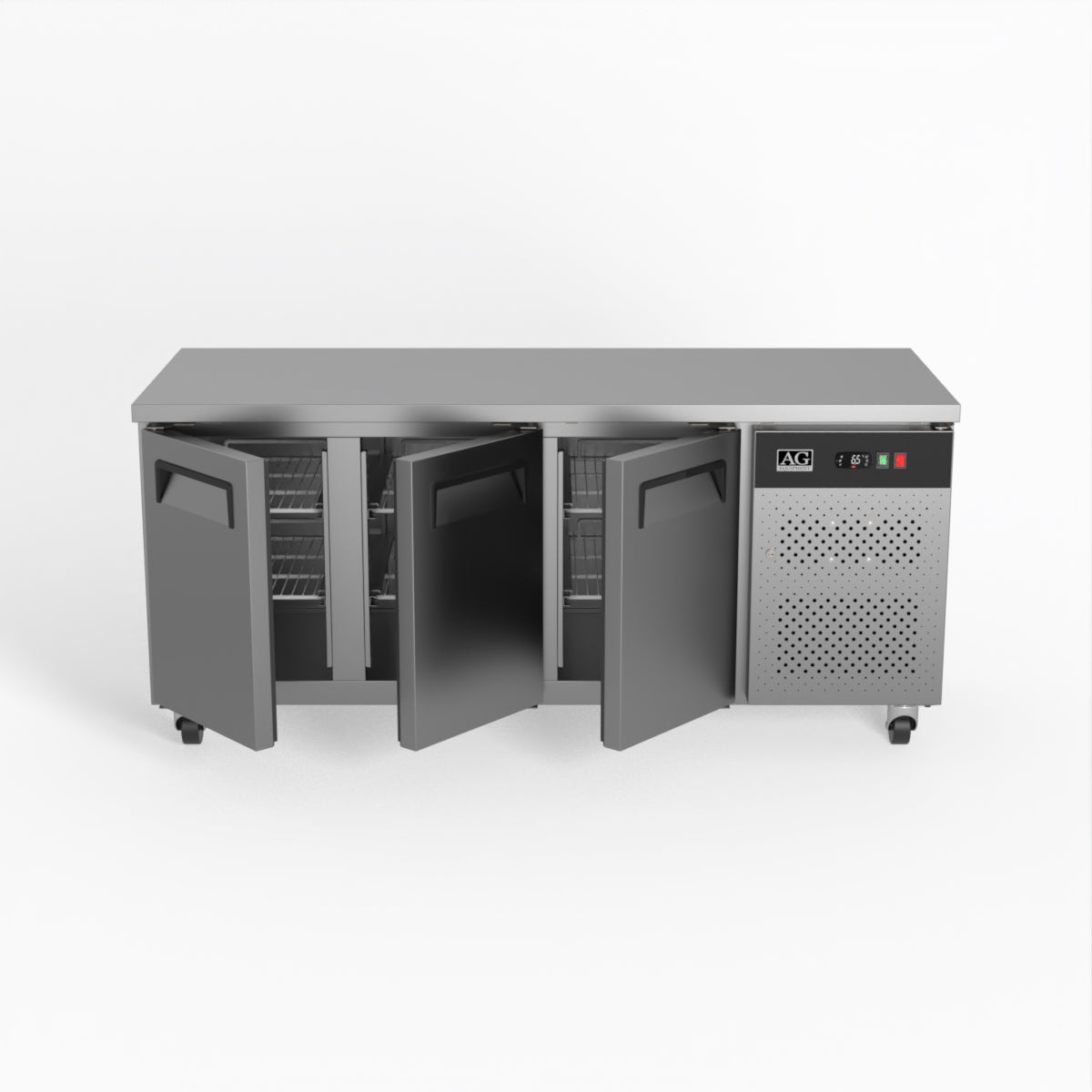 AG Three Door Commercial Worktop / Under Bench Freezer 700mm Depth GNX3100BT