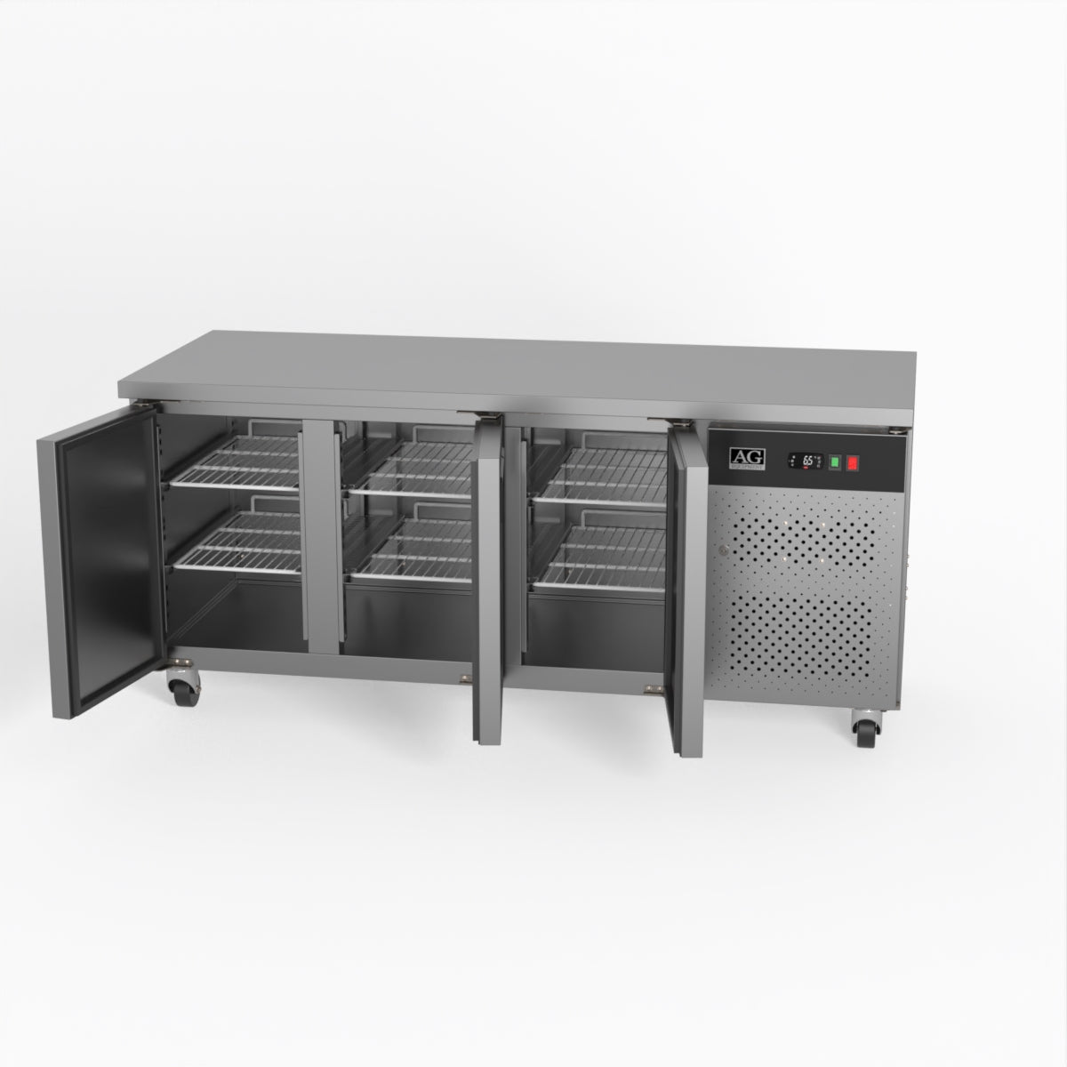 AG Three Door Commercial Worktop / Under Bench Freezer 700mm Depth GNX3100BT