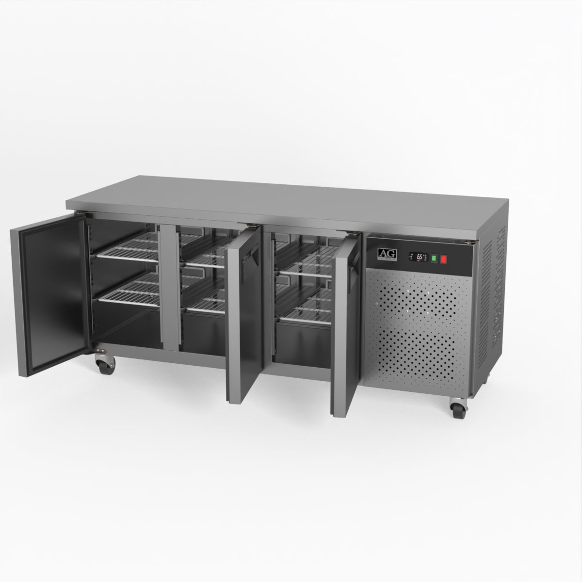 AG Three Door Commercial Worktop / Under Bench Freezer 700mm Depth GNX3100BT