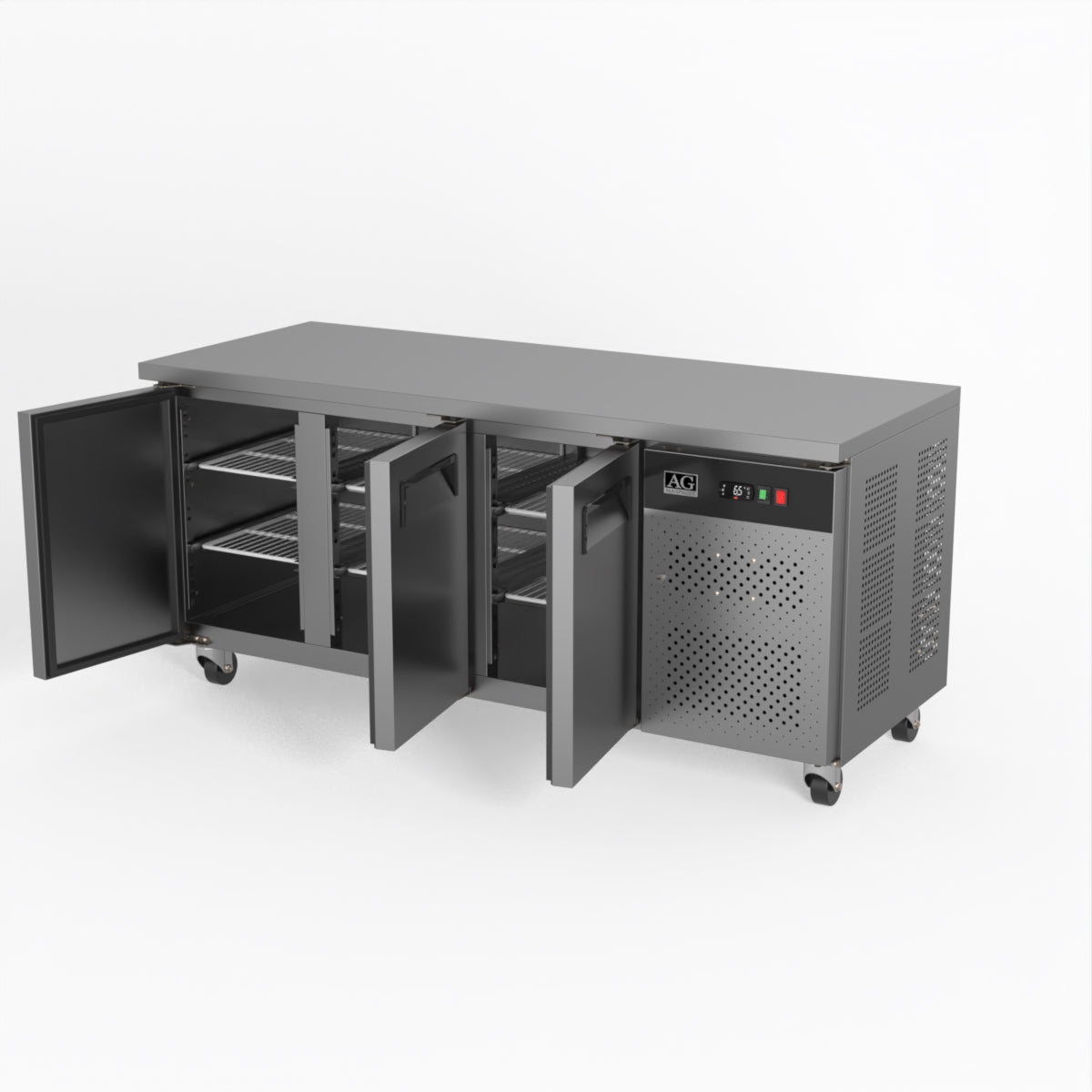 AG Three Door Commercial Worktop / Under Bench Freezer 700mm Depth GNX3100BT
