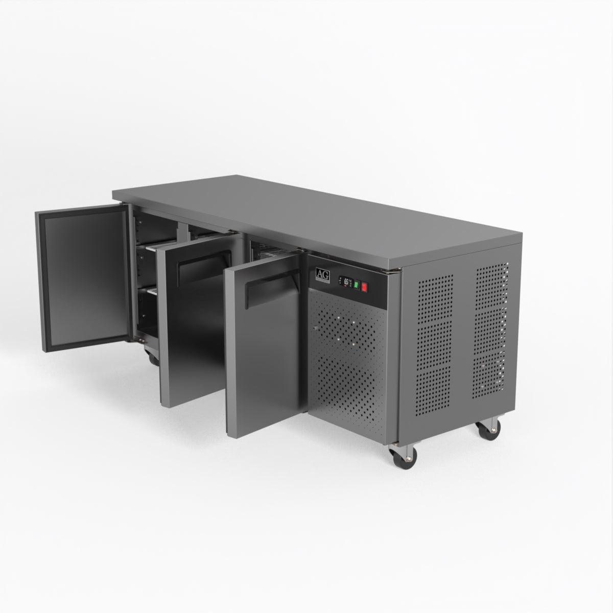 AG Three Door Commercial Worktop / Under Bench Freezer 700mm Depth GNX3100BT