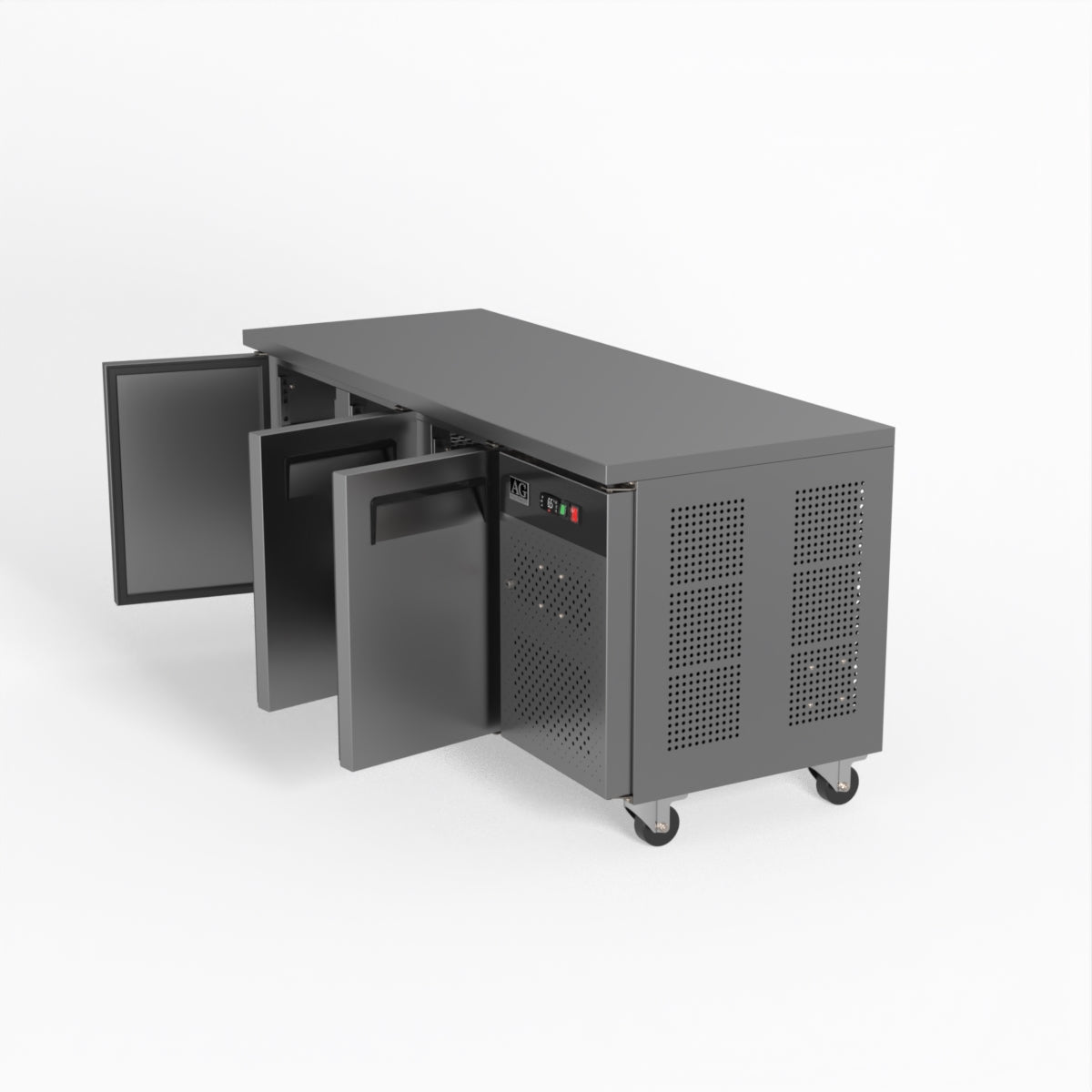 AG Three Door Commercial Worktop / Under Bench Freezer 700mm Depth GNX3100BT