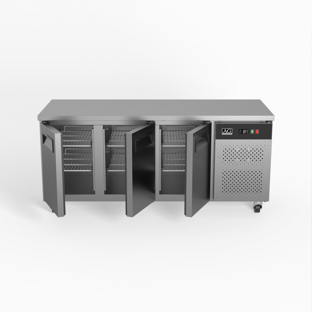 AG Three Door Commercial Worktop / Under Bench Freezer 700mm Depth GNX3100BT