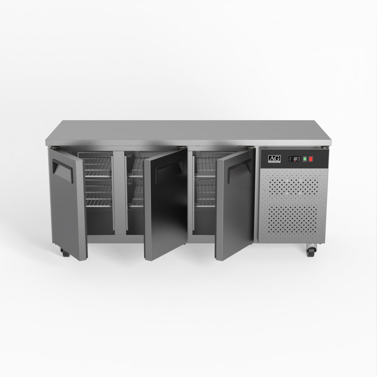 AG Three Door Commercial Worktop / Under Bench Freezer 700mm Depth GNX3100BT
