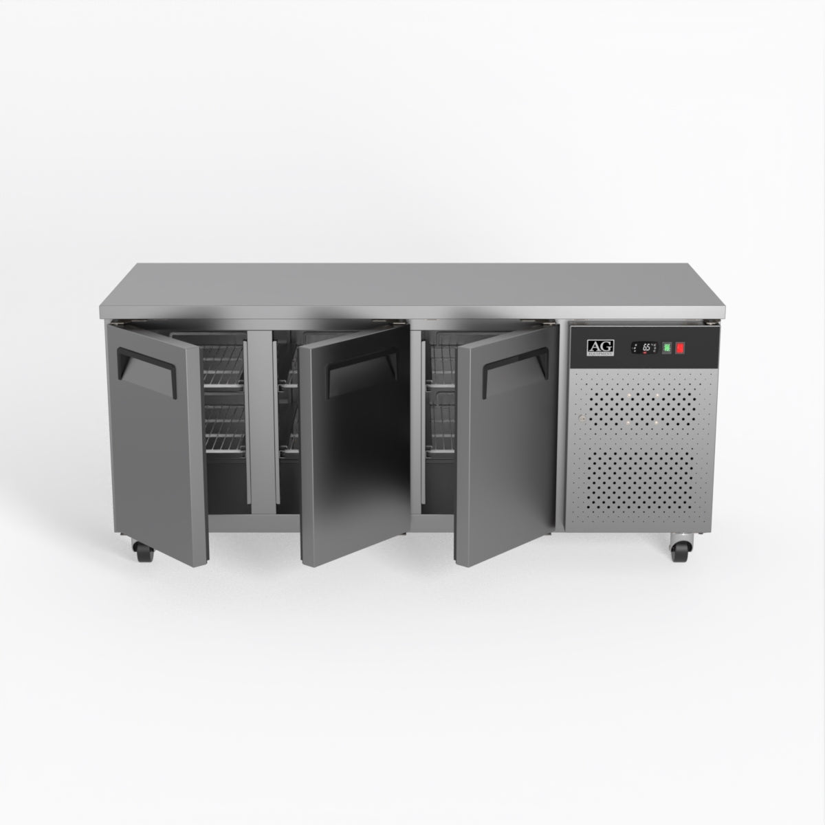AG Three Door Commercial Worktop / Under Bench Freezer 700mm Depth GNX3100BT