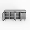 AG Three Door Commercial Glass Door Worktop / Under Bench Display Fridge 700mm Depth GNX3100TNG