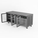 AG Three Door Commercial Glass Door Worktop / Under Bench Display Fridge 700mm Depth GNX3100TNG