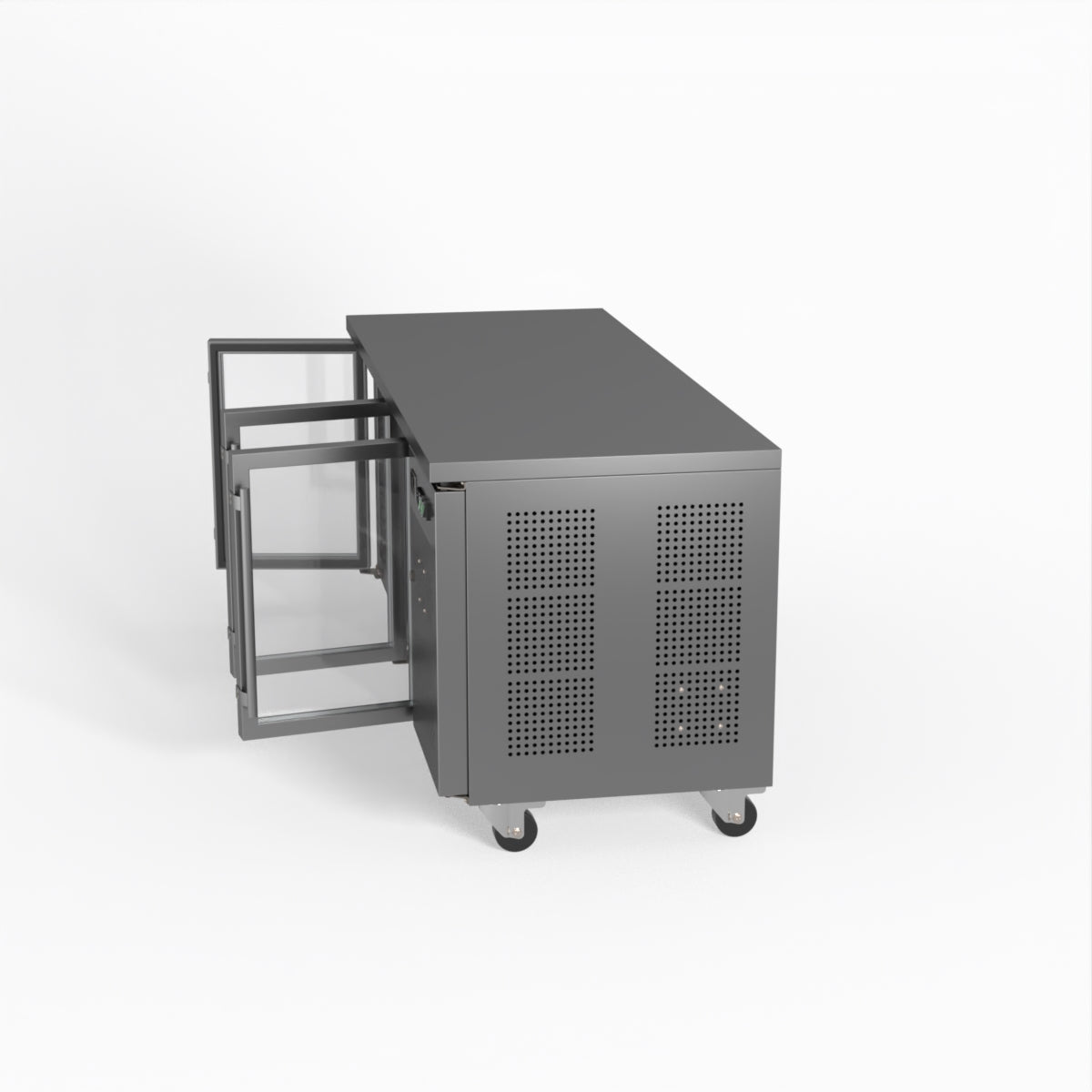 AG Three Door Commercial Glass Door Worktop / Under Bench Display Fridge 700mm Depth GNX3100TNG