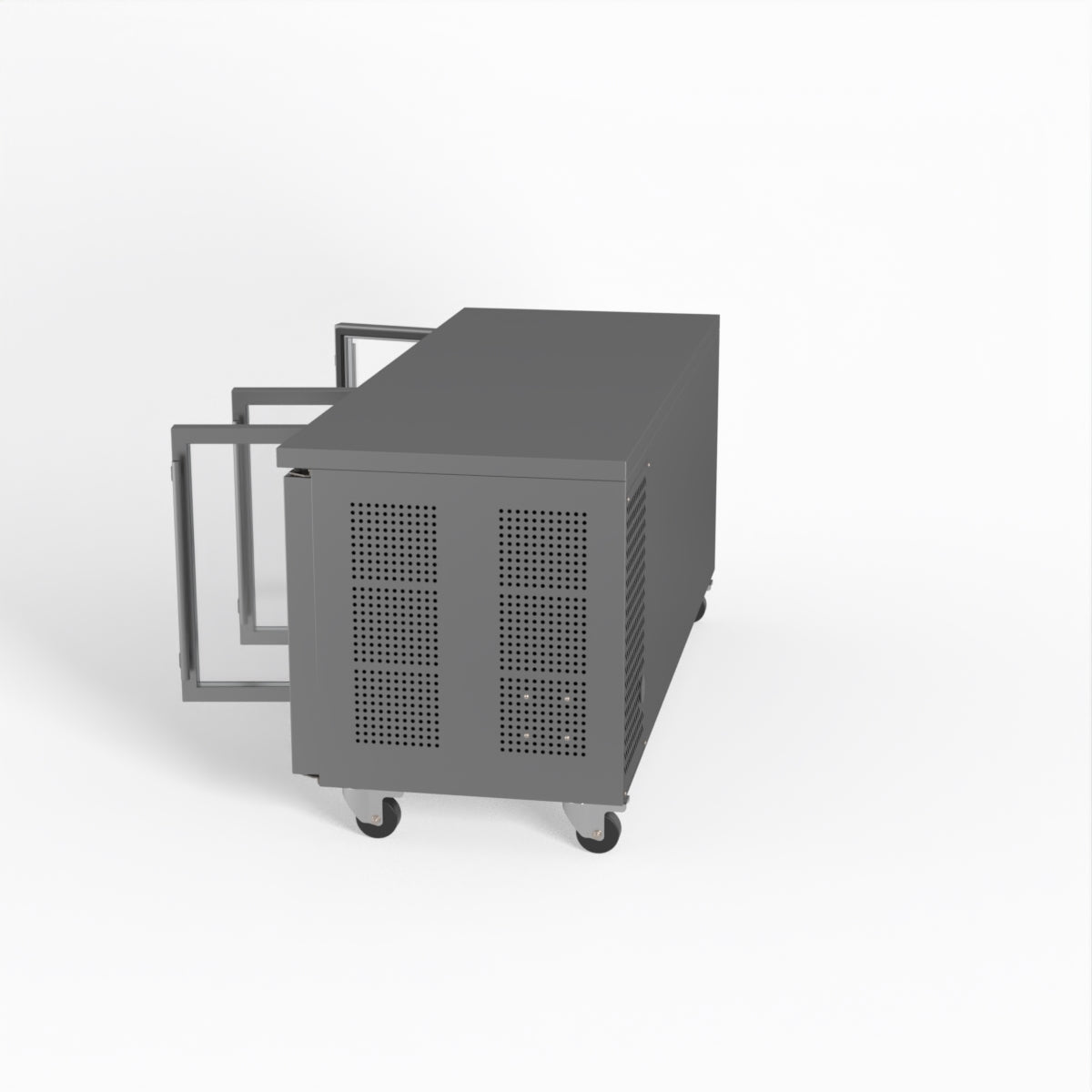 AG Three Door Commercial Glass Door Worktop / Under Bench Display Fridge 700mm Depth GNX3100TNG