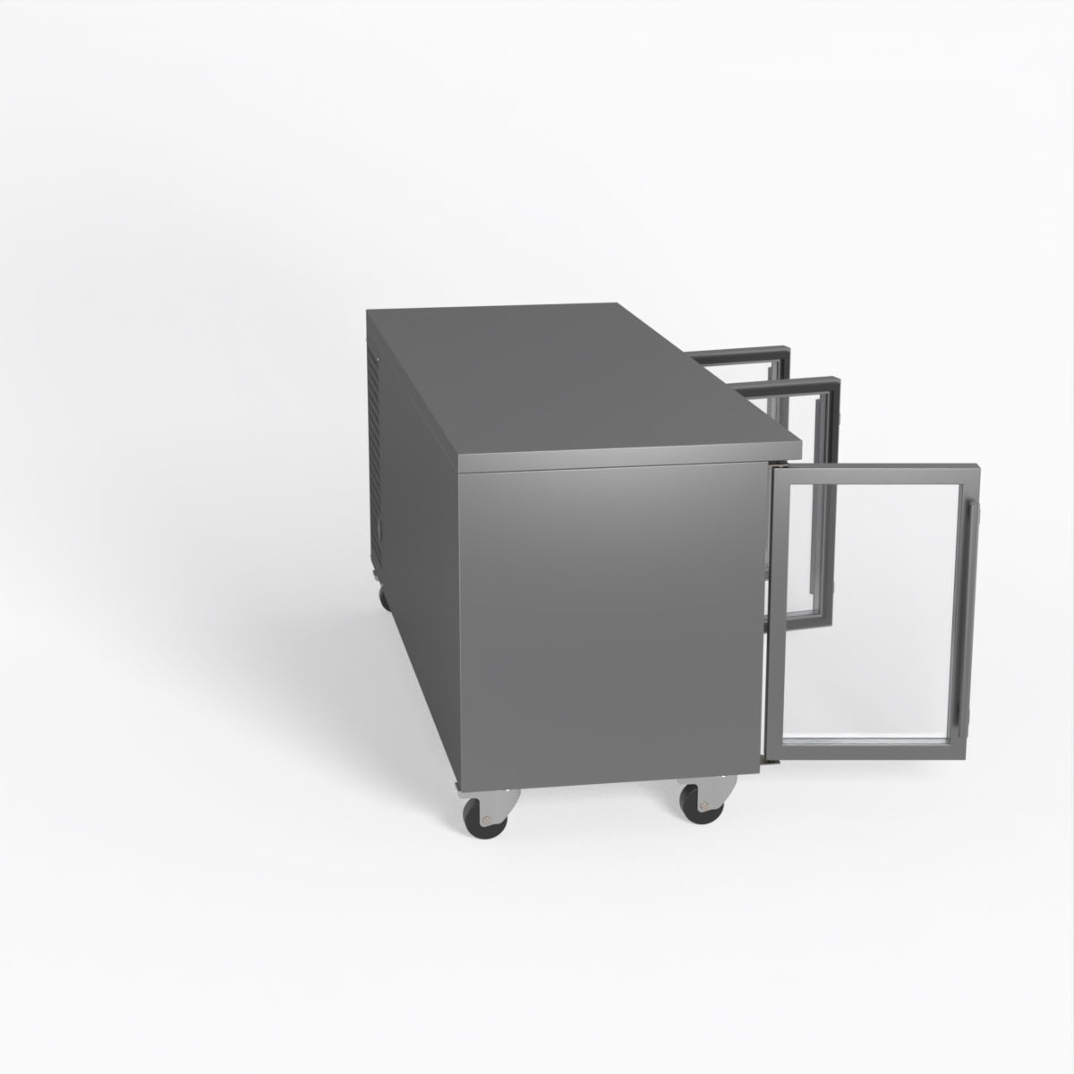 AG Three Door Commercial Glass Door Worktop / Under Bench Display Fridge 700mm Depth GNX3100TNG