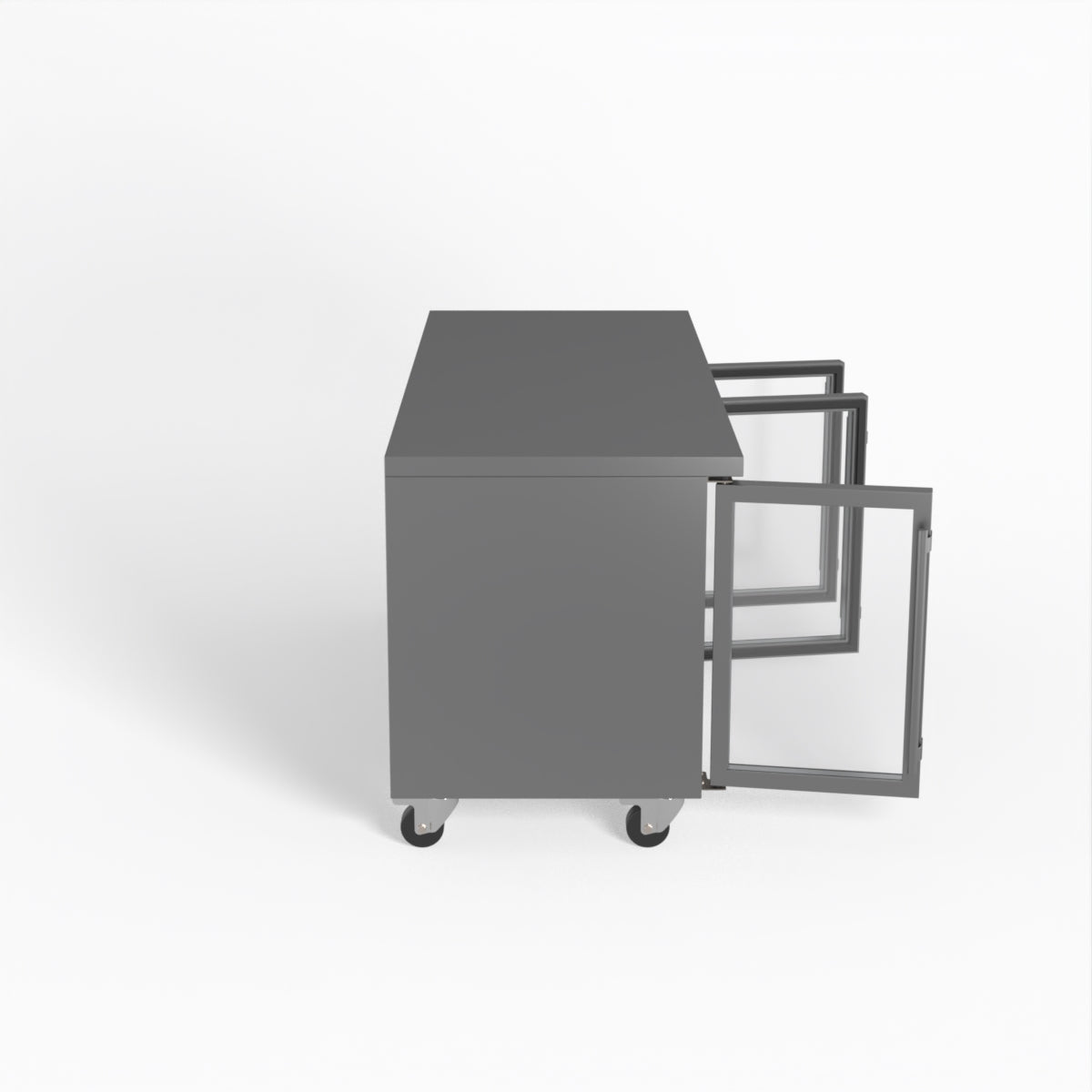 AG Three Door Commercial Glass Door Worktop / Under Bench Display Fridge 700mm Depth GNX3100TNG
