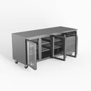 AG Three Door Commercial Glass Door Worktop / Under Bench Display Fridge 700mm Depth GNX3100TNG