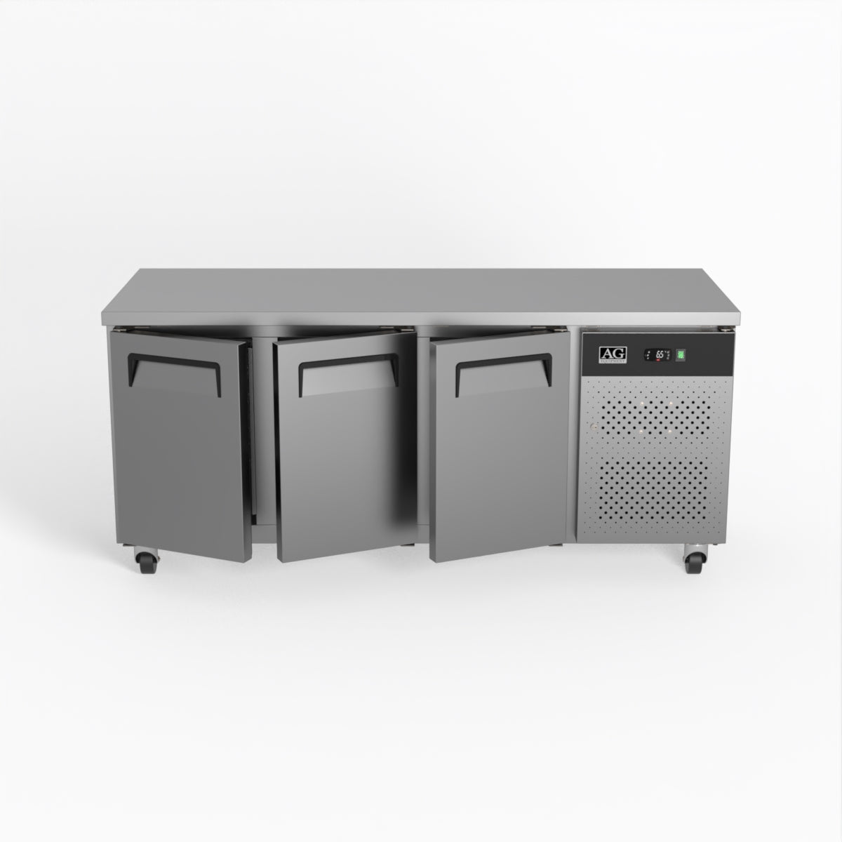 AG Three Door Commercial Worktop / Under Bench Fridge 700mm Depth GNX3100TN