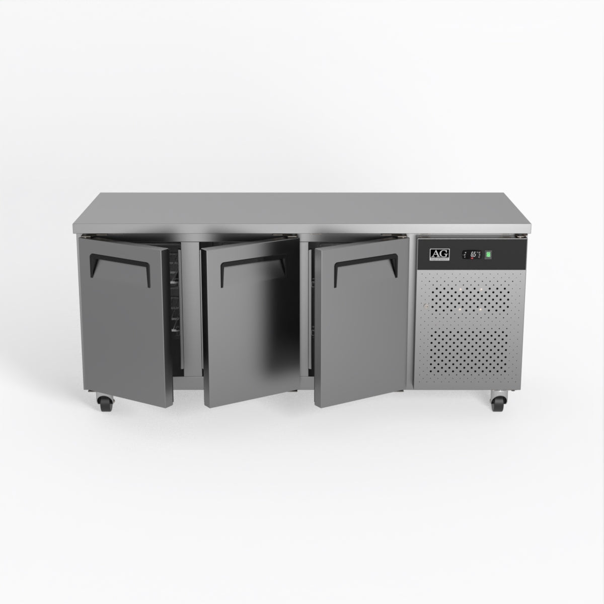 AG Three Door Commercial Worktop / Under Bench Fridge 700mm Depth GNX3100TN