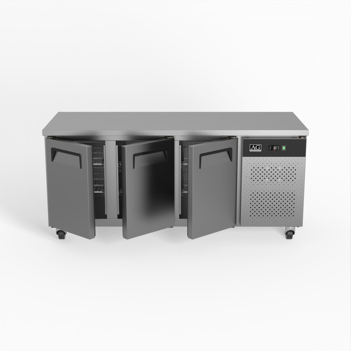 AG Three Door Commercial Worktop / Under Bench Fridge 700mm Depth GNX3100TN
