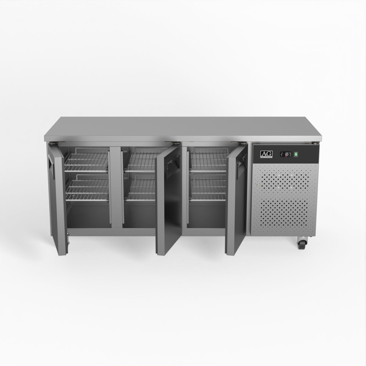 AG Three Door Commercial Worktop / Under Bench Fridge 700mm Depth GNX3100TN