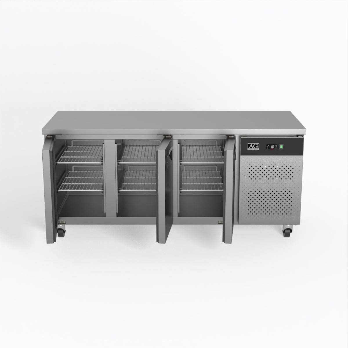 AG Three Door Commercial Worktop / Under Bench Fridge 700mm Depth GNX3100TN