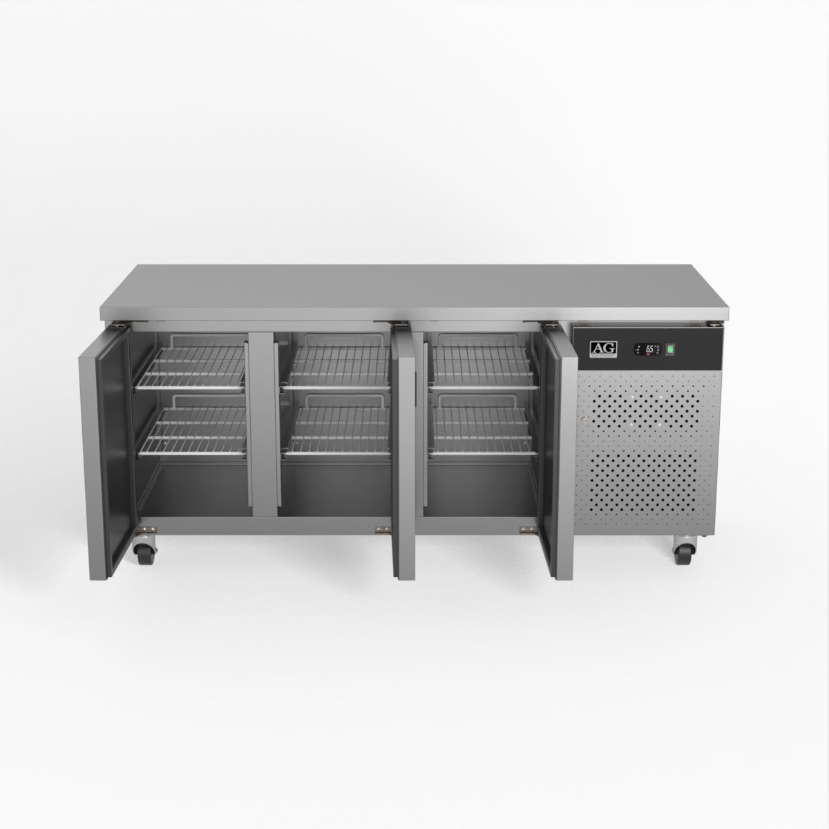 AG Three Door Commercial Worktop / Under Bench Fridge 700mm Depth GNX3100TN