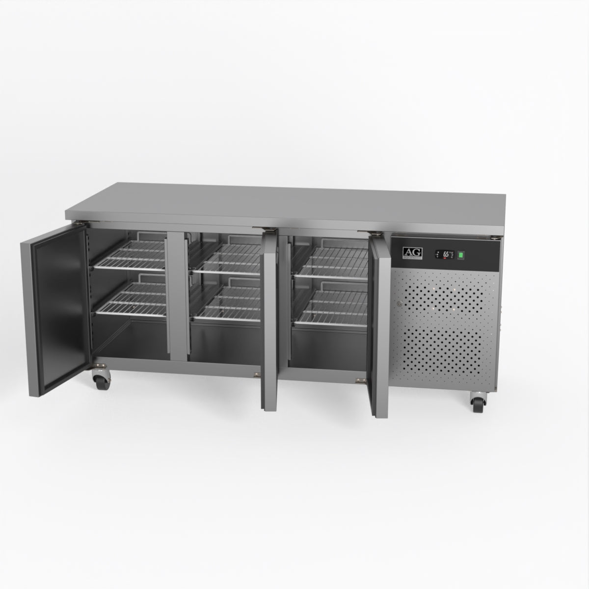 AG Three Door Commercial Worktop / Under Bench Fridge 700mm Depth GNX3100TN
