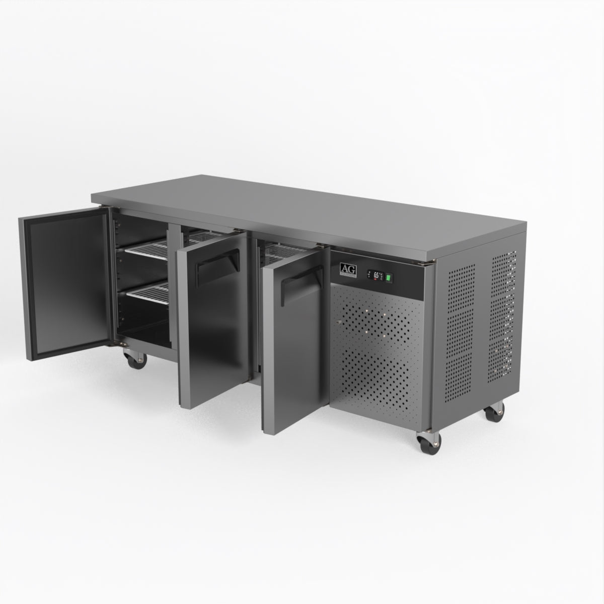 AG Three Door Commercial Worktop / Under Bench Fridge 700mm Depth GNX3100TN