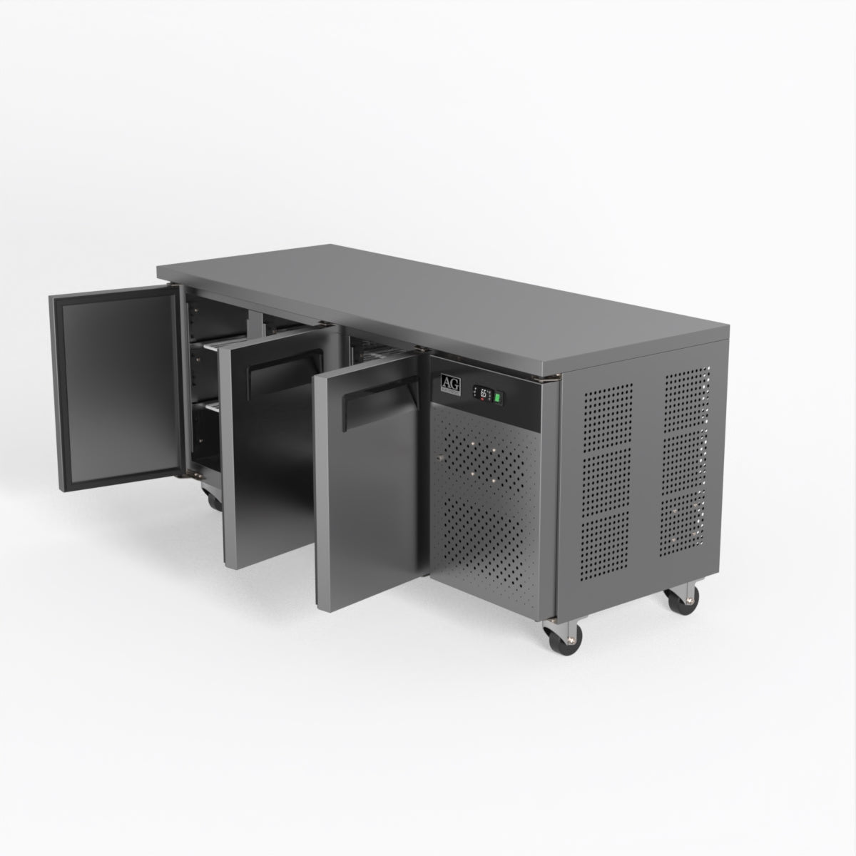 AG Three Door Commercial Worktop / Under Bench Fridge 700mm Depth GNX3100TN