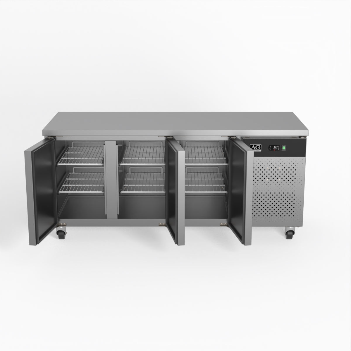 AG Three Door Commercial Worktop / Under Bench Fridge 700mm Depth GNX3100TN