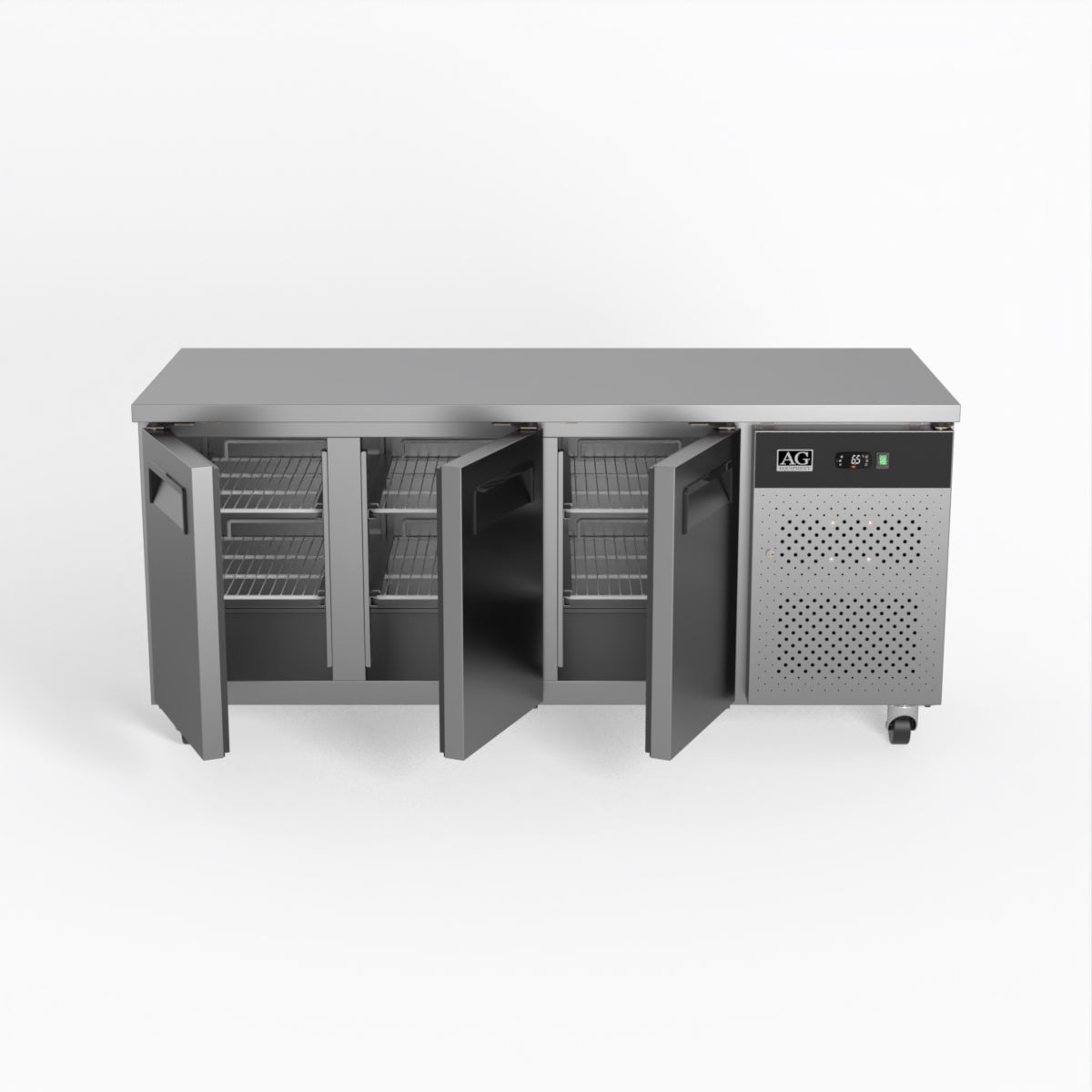 AG Three Door Commercial Worktop / Under Bench Fridge 700mm Depth GNX3100TN