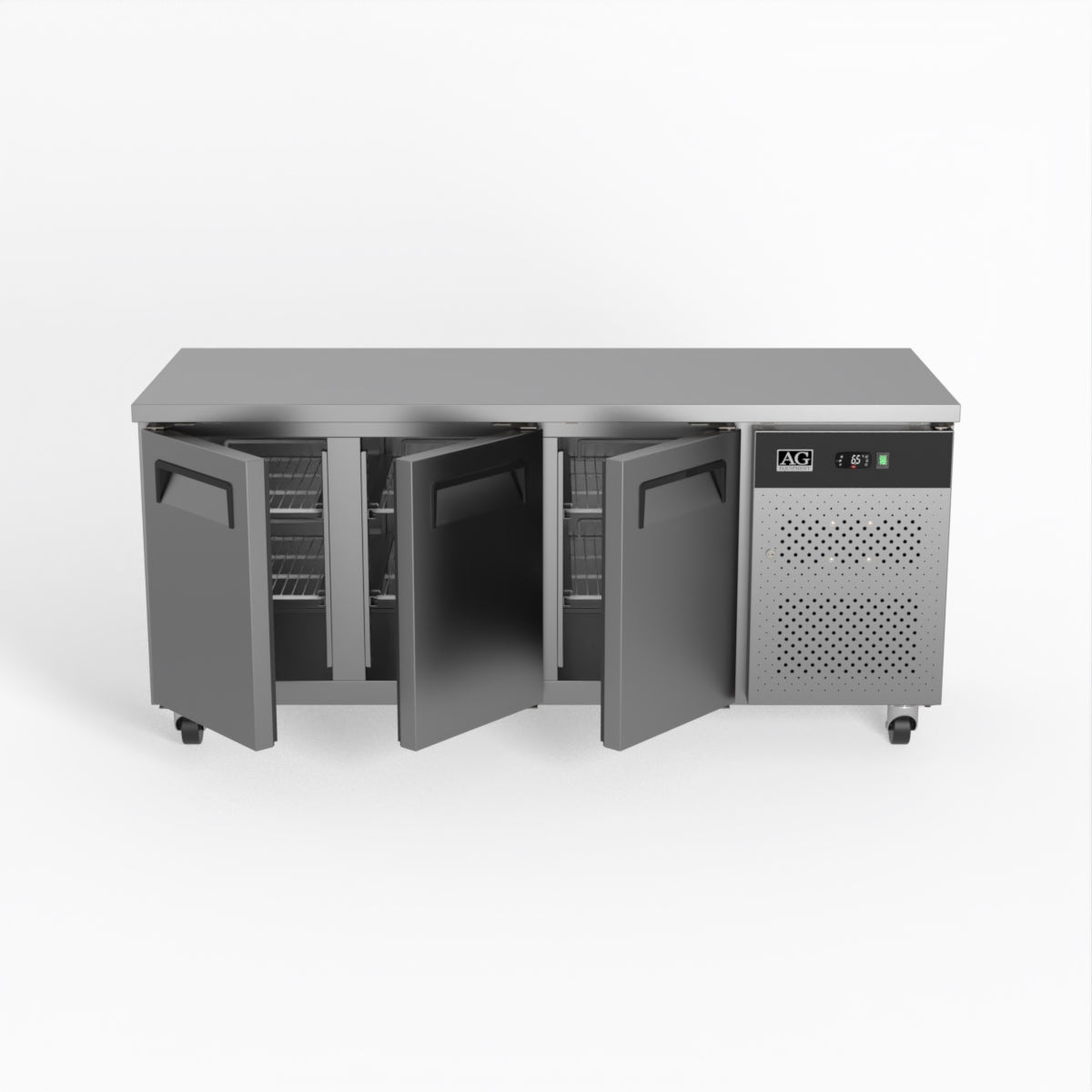 AG Three Door Commercial Worktop / Under Bench Fridge 700mm Depth GNX3100TN