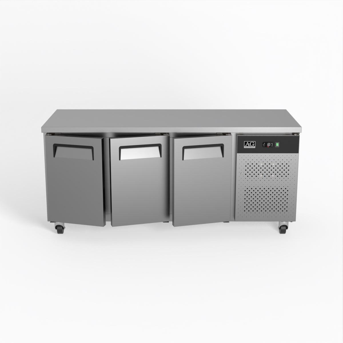 AG Three Door Commercial Worktop / Under Bench Fridge 700mm Depth GNX3100TN