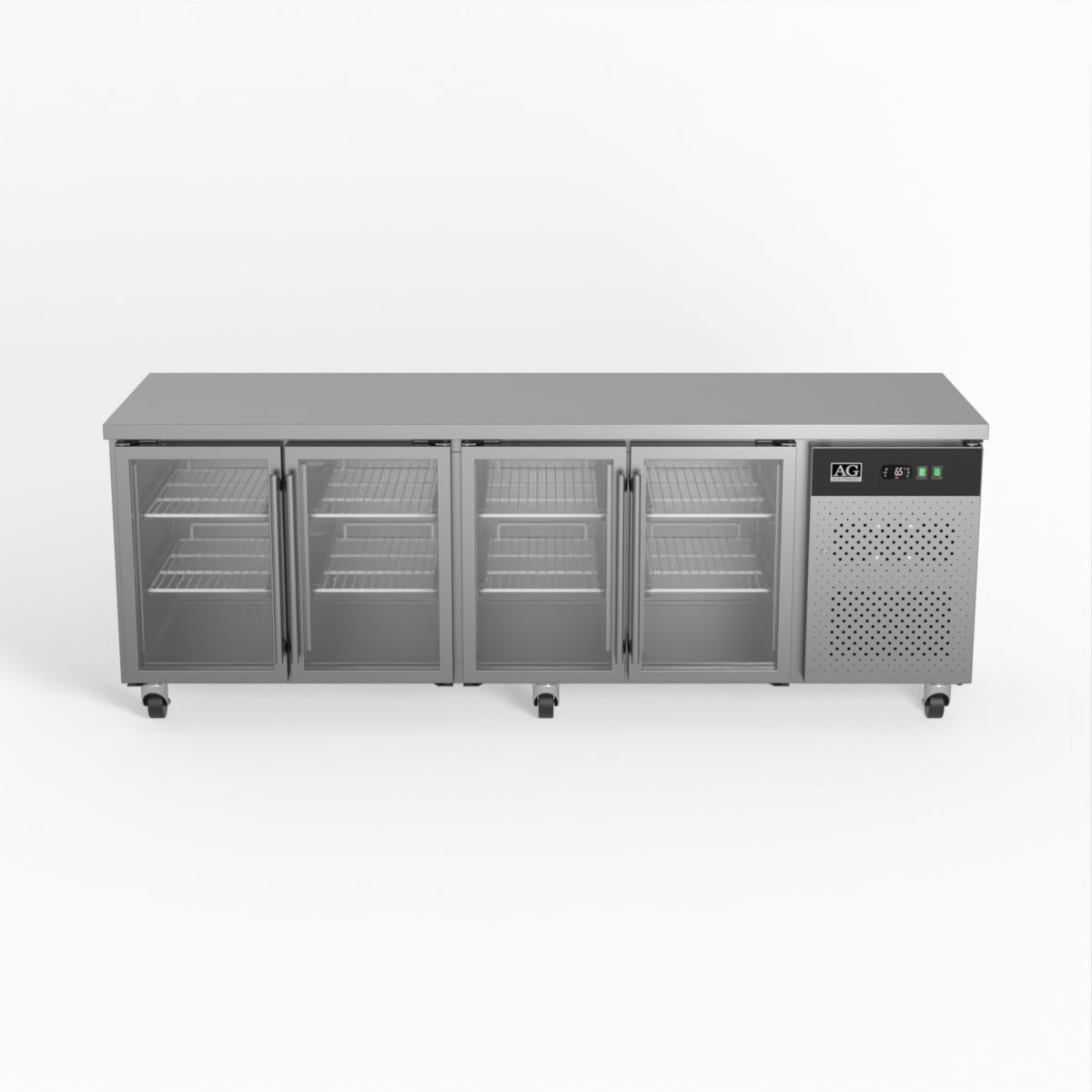 AG 4 Glass Door Commercial Worktop / Under Bench Fridge GNX4100TNG