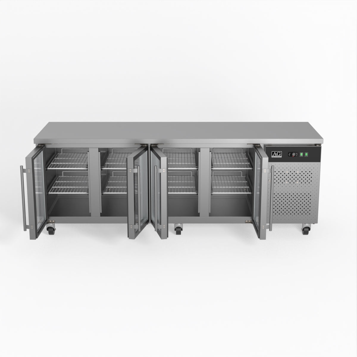 AG 4 Glass Door Commercial Worktop / Under Bench Fridge GNX4100TNG