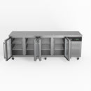 AG 4 Glass Door Commercial Worktop / Under Bench Fridge GNX4100TNG