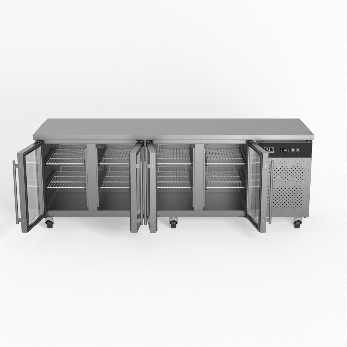 AG 4 Glass Door Commercial Worktop / Under Bench Fridge GNX4100TNG