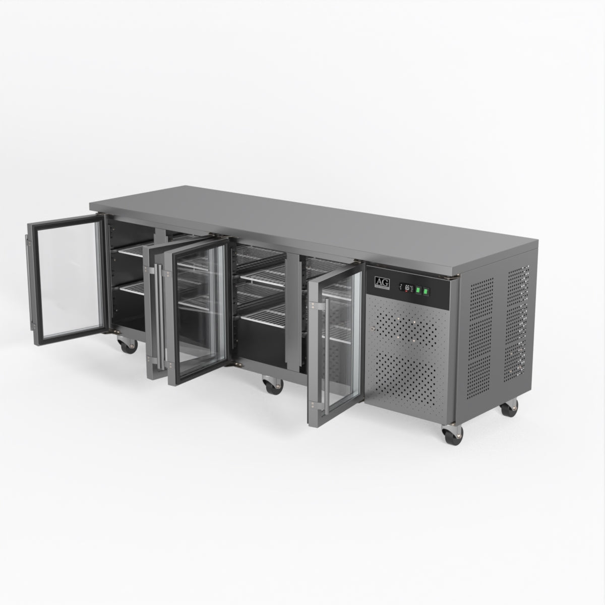 AG 4 Glass Door Commercial Worktop / Under Bench Fridge GNX4100TNG