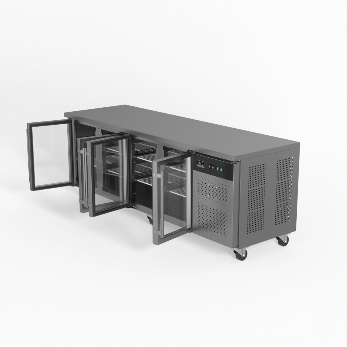 AG 4 Glass Door Commercial Worktop / Under Bench Fridge GNX4100TNG