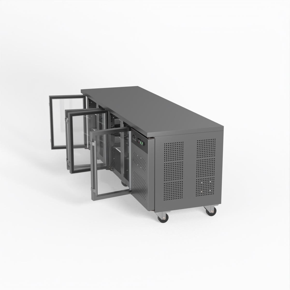 AG 4 Glass Door Commercial Worktop / Under Bench Fridge GNX4100TNG