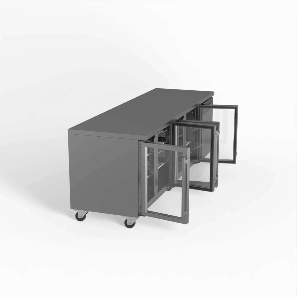 AG 4 Glass Door Commercial Worktop / Under Bench Fridge GNX4100TNG