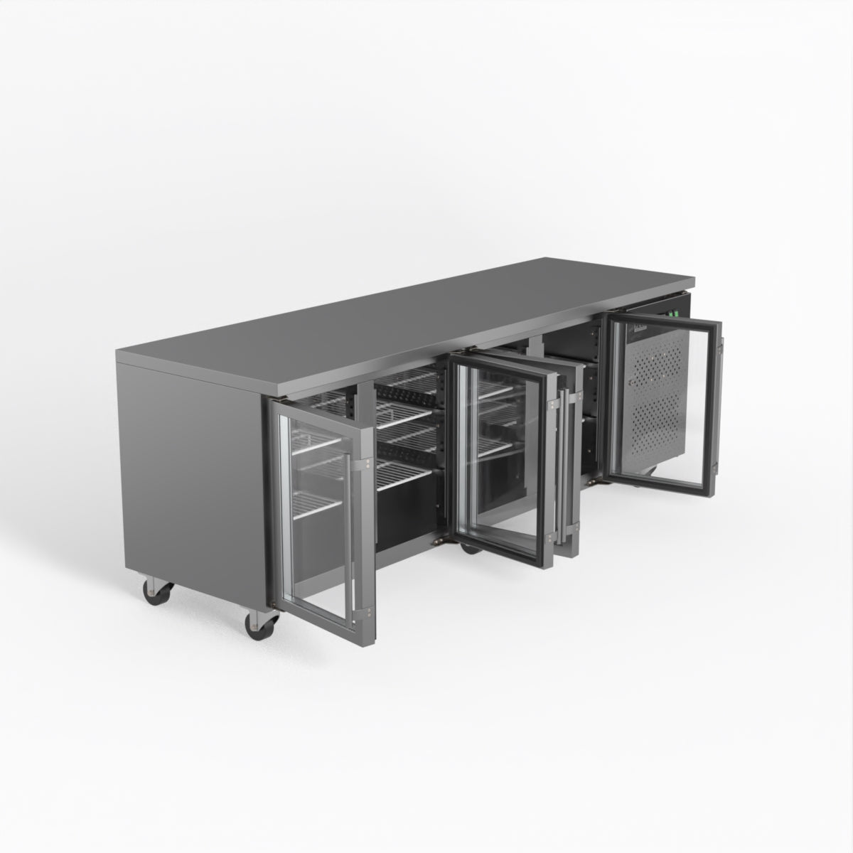 AG 4 Glass Door Commercial Worktop / Under Bench Fridge GNX4100TNG