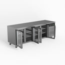 AG 4 Glass Door Commercial Worktop / Under Bench Fridge GNX4100TNG