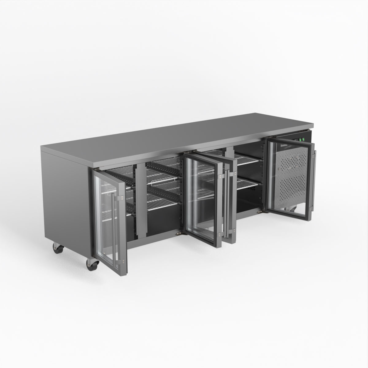 AG 4 Glass Door Commercial Worktop / Under Bench Fridge GNX4100TNG