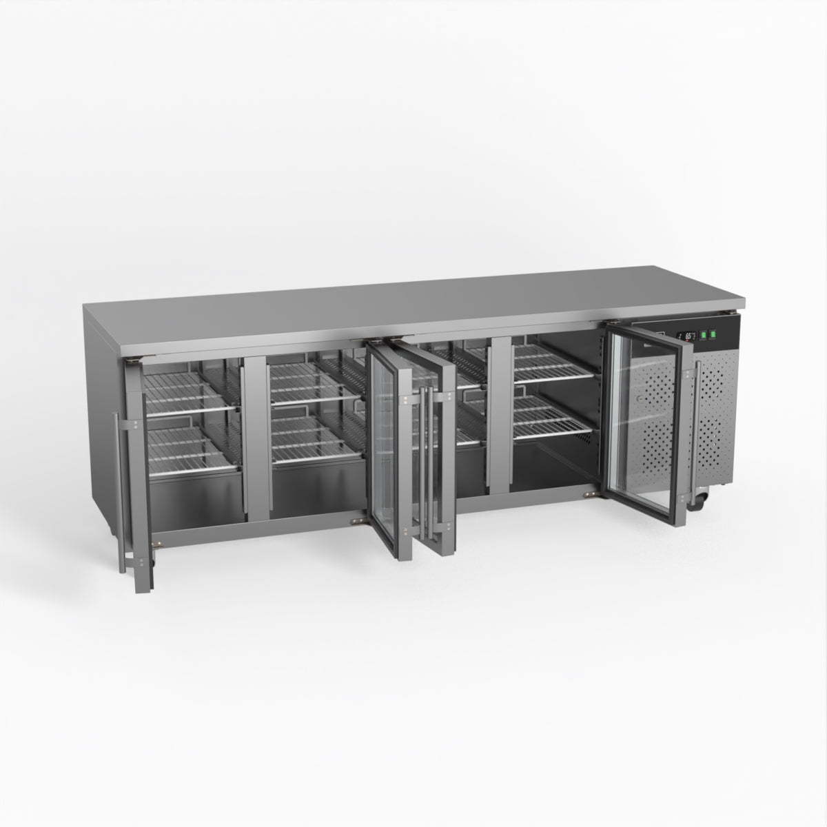 AG 4 Glass Door Commercial Worktop / Under Bench Fridge GNX4100TNG
