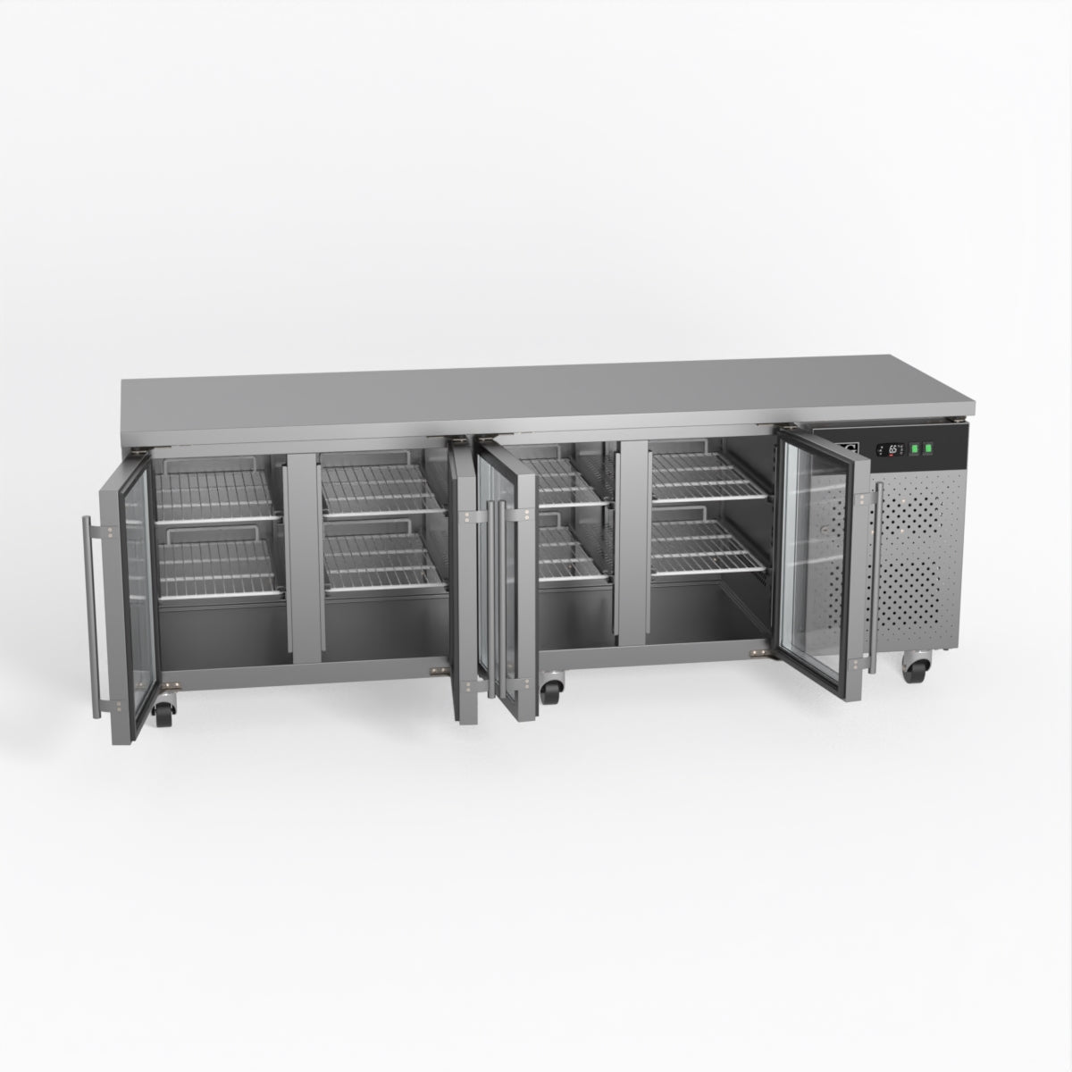 AG 4 Glass Door Commercial Worktop / Under Bench Fridge GNX4100TNG