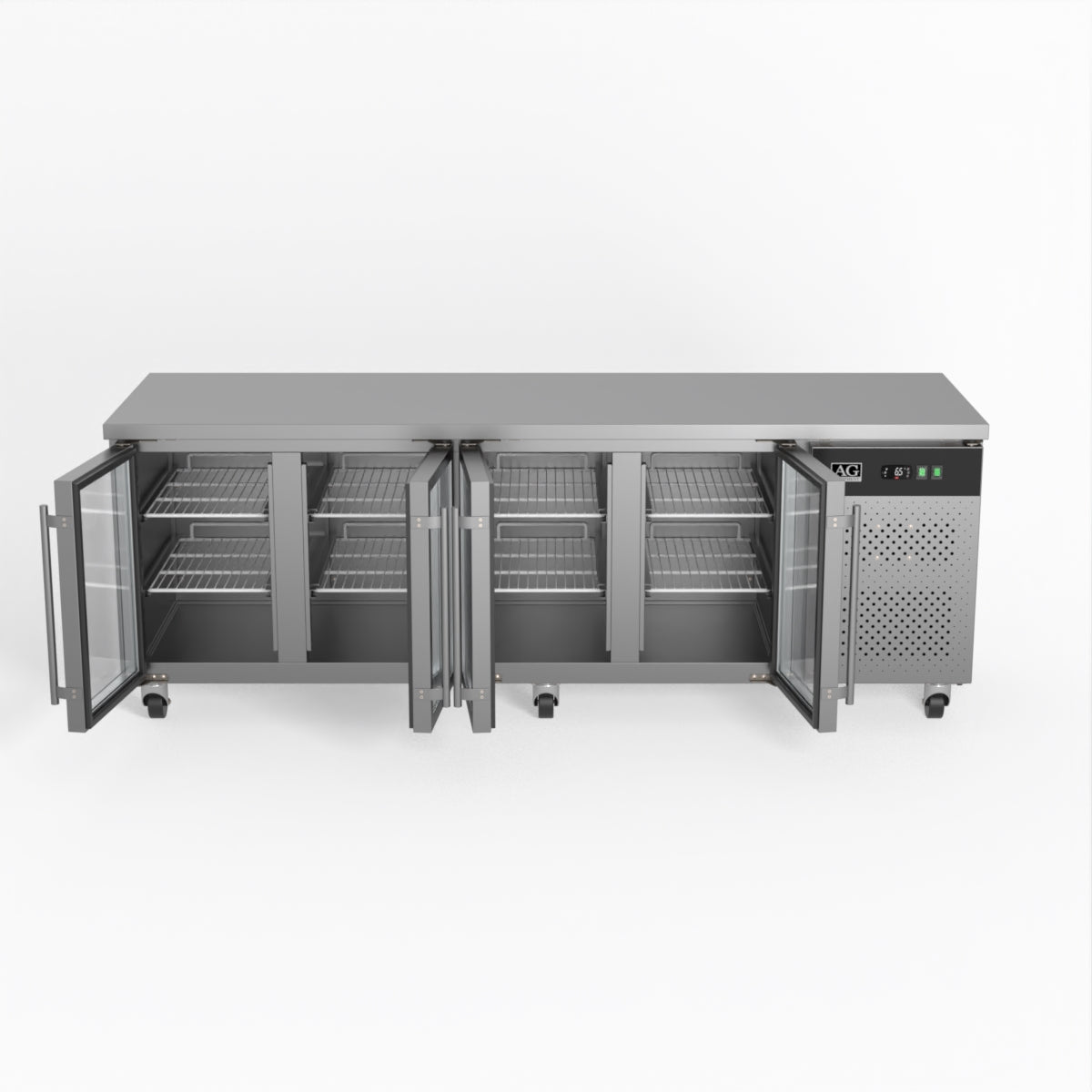 AG 4 Glass Door Commercial Worktop / Under Bench Fridge GNX4100TNG