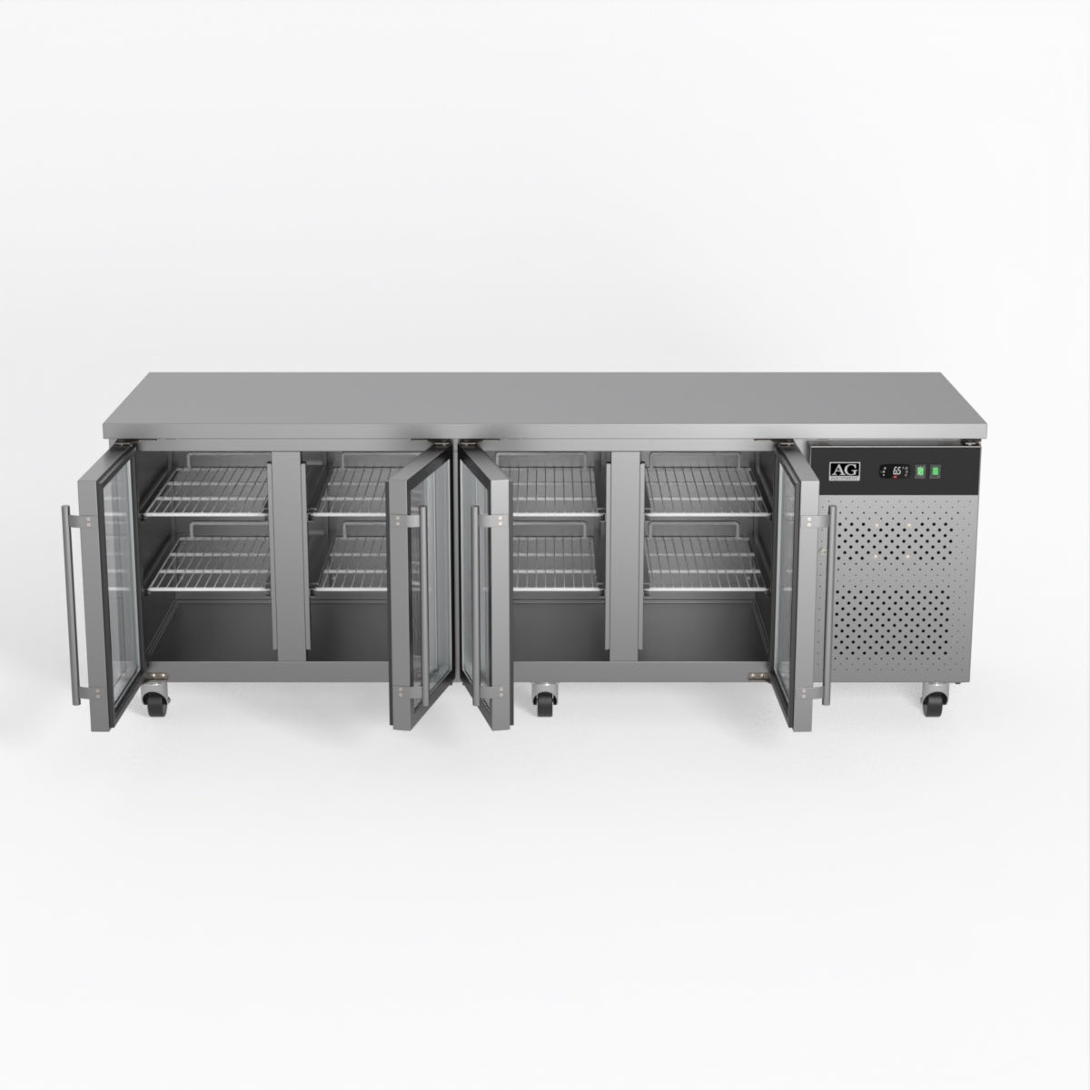 AG 4 Glass Door Commercial Worktop / Under Bench Fridge GNX4100TNG