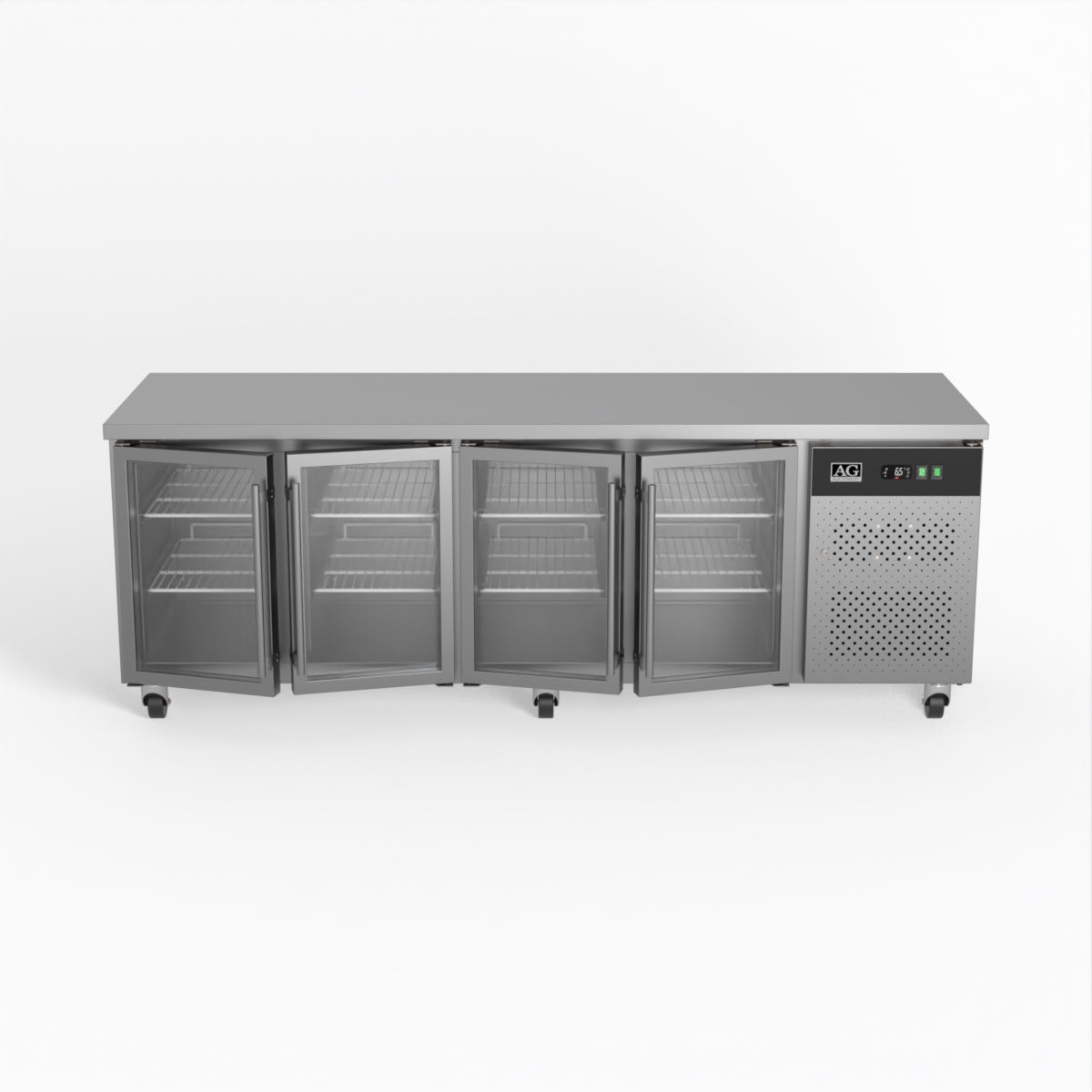 AG 4 Glass Door Commercial Worktop / Under Bench Fridge GNX4100TNG