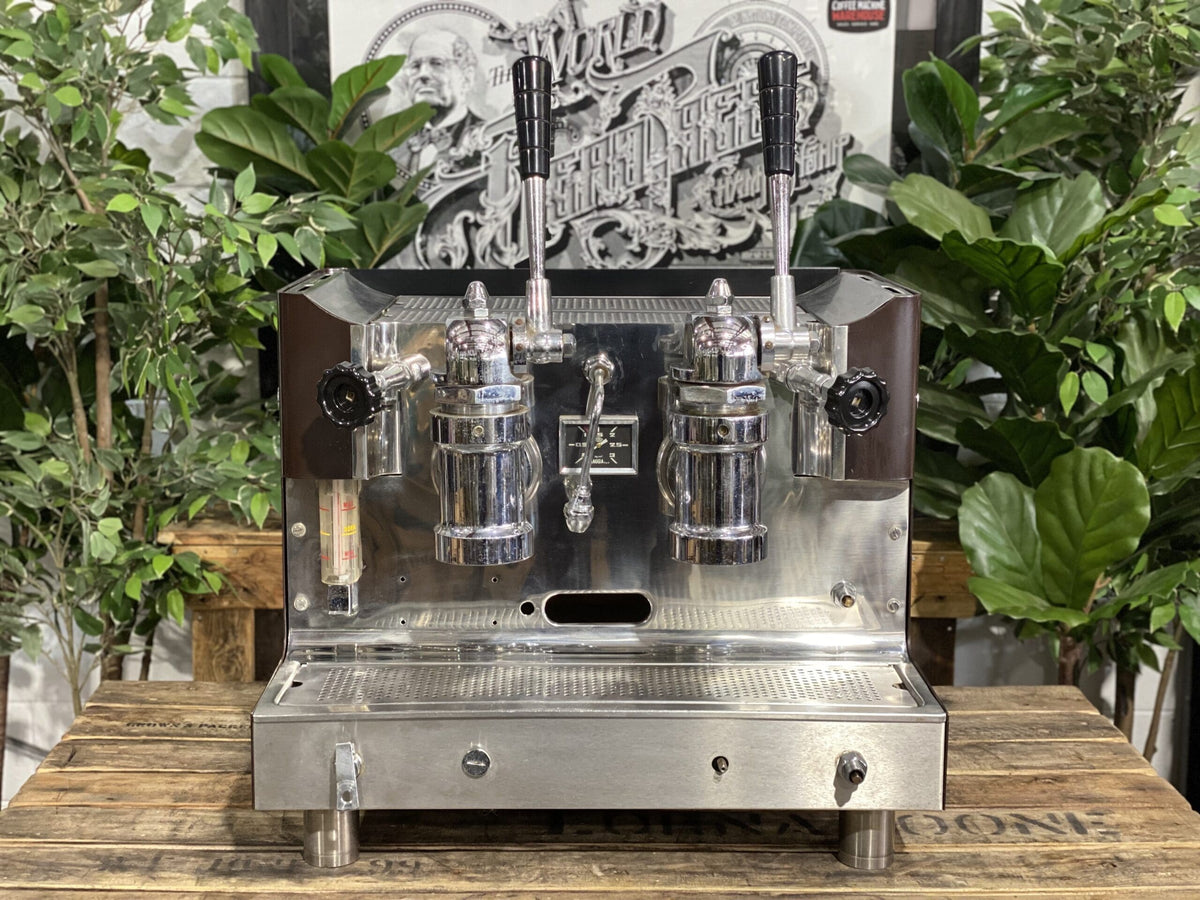 Gaggia Tell Lever 1979 - - 2 Group Commercial Espresso Machine - Commercial - Brown