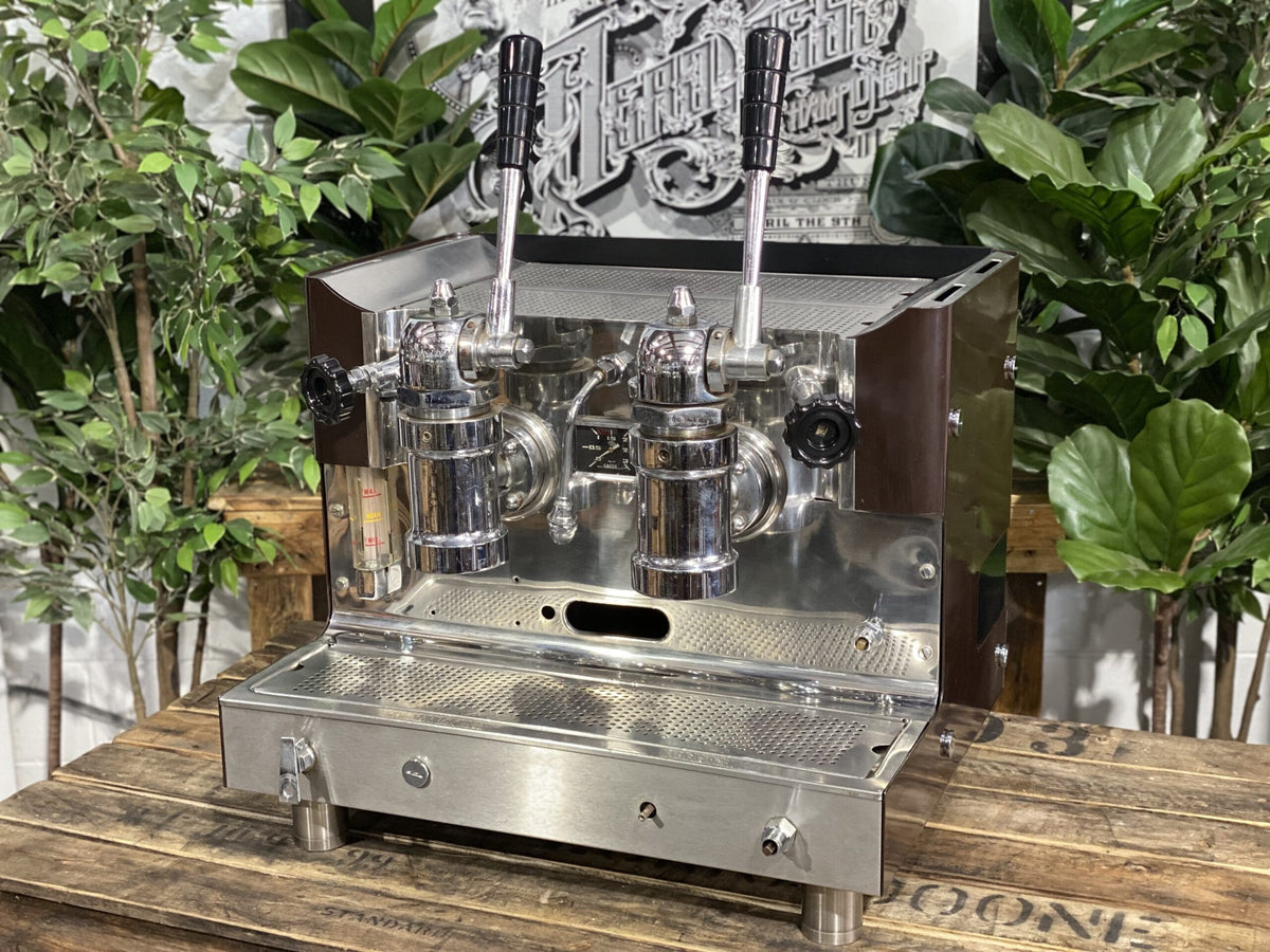 Gaggia Tell Lever 1979 - - 2 Group Commercial Espresso Machine - Commercial - Brown