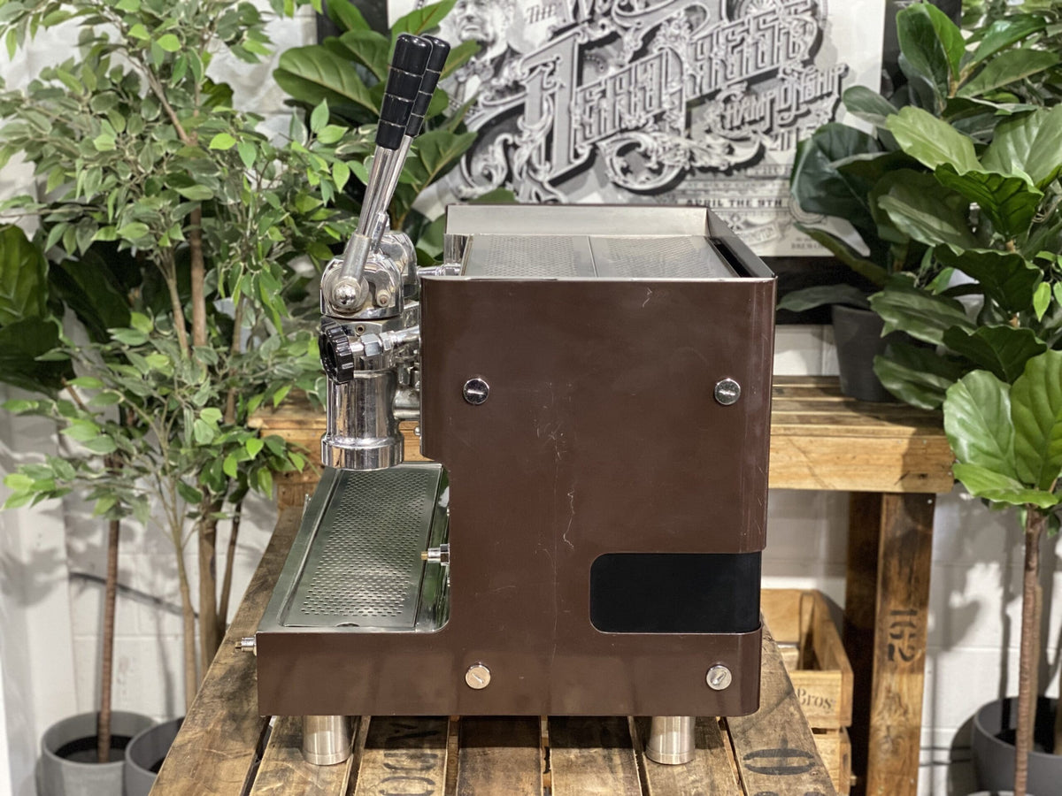Gaggia Tell Lever 1979 - - 2 Group Commercial Espresso Machine - Commercial - Brown