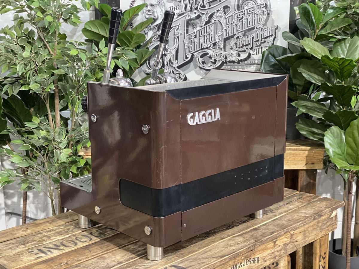 Gaggia Tell Lever 1979 - - 2 Group Commercial Espresso Machine - Commercial - Brown