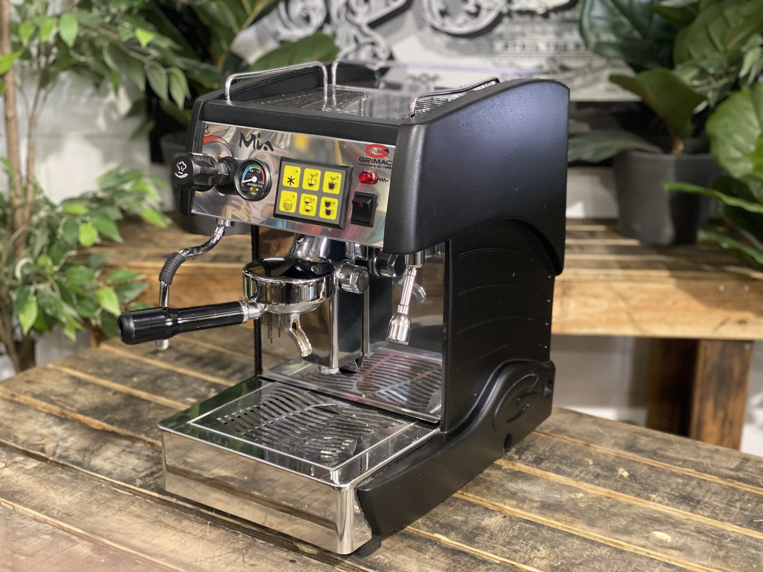 Grimac Mia Volumetric Black - 1 Group Commercial Espresso Machine - Stainless